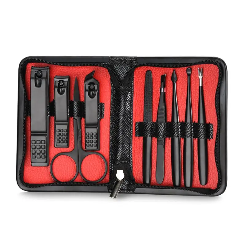 H7JC 10pcs Stainless Steel Pedicure Manicure Set Nail Clippers Cleaner Cuticle Grooming Kit Case
H7JC 10pcs Stainless Steel Pedicure Manicure Set Nail Clippers Cleaner Cuticle Grooming Kit Case