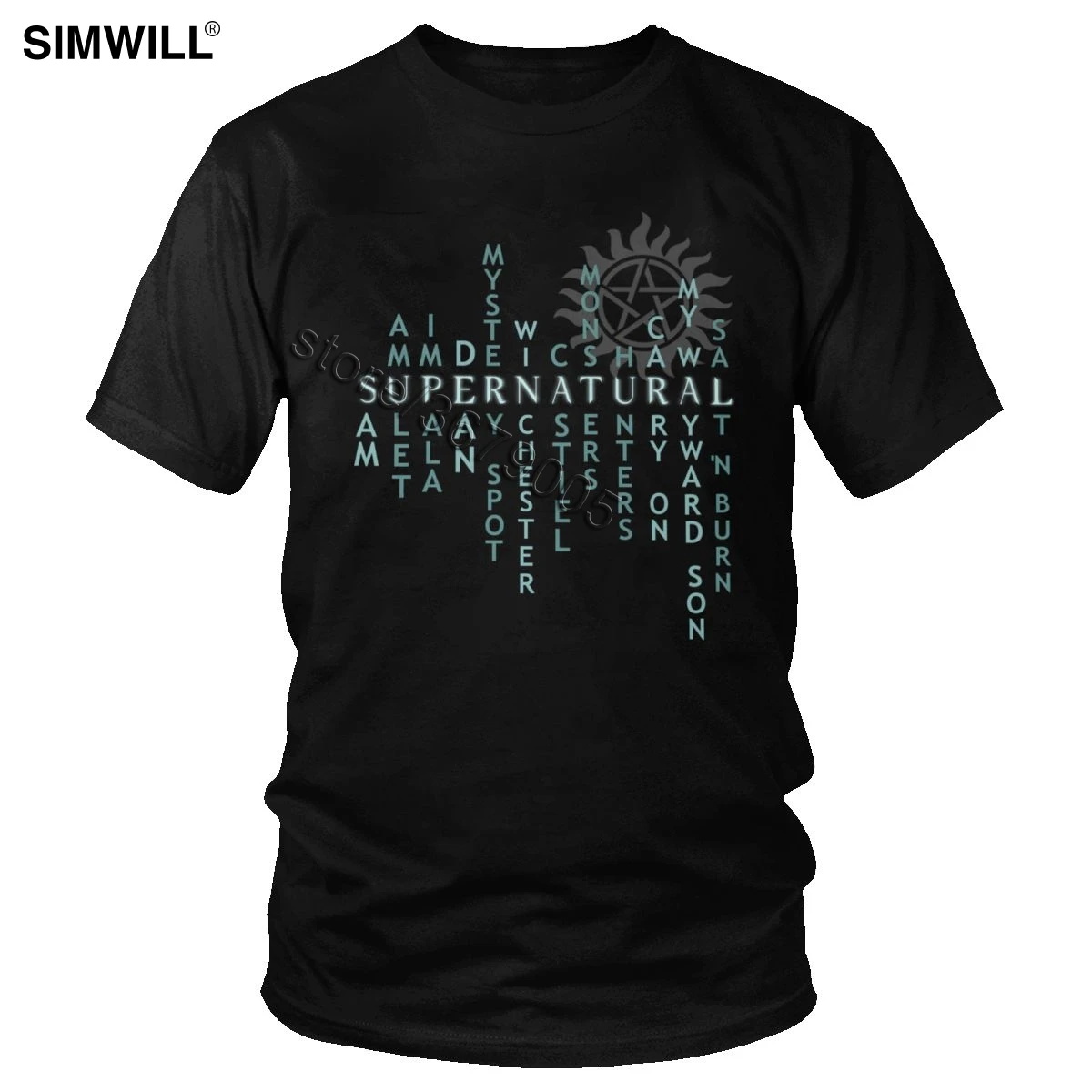 Сверхъестественное Охотник Цитата Футболка мужская хлопок братья Винчестеры жизнь Футболка короткий рукав сказать тройники бренд лето не... 
Сверхъестественное Охотник Цитата Футболка мужская хлопок братья Винчестеры жизнь Футболка короткий рукав сказать тройники бренд лето не...