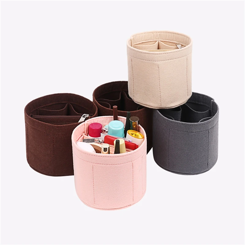 Simple Style Ladies Cosmetic Bag Bucket Bag Felt Liner Purse Handbag Storage Bag Fashion Handbag for Women Girls 
Simple Style Ladies Cosmetic Bag Bucket Bag Felt Liner Purse Handbag Storage Bag Fashion Handbag for Women Girls