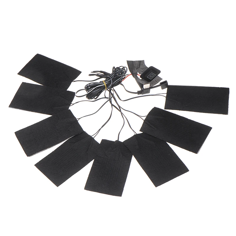 8 in 1 USB Clothes Heater Pad With 3 Gear Adjustable Temperature Carbon Fiber Heated Clothes Pad Mobile Warming Mats
8 in 1 USB Clothes Heater Pad With 3 Gear Adjustable Temperature Carbon Fiber Heated Clothes Pad Mobile Warming Mats