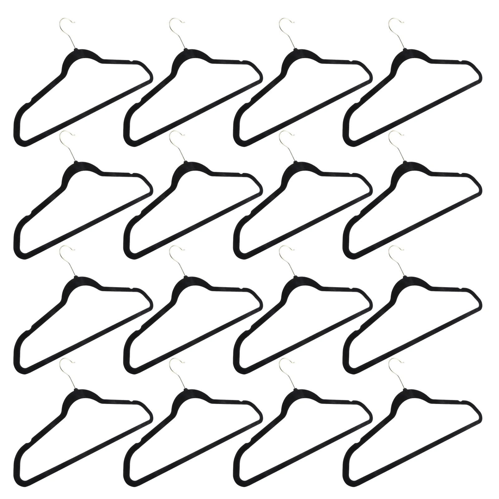 20pcs Non-Slip Flocked Clothes Hangers Shirts Sweaters Dress Hanger Hook Drying Rack (Black)
20pcs Non-Slip Flocked Clothes Hangers Shirts Sweaters Dress Hanger Hook Drying Rack (Black)