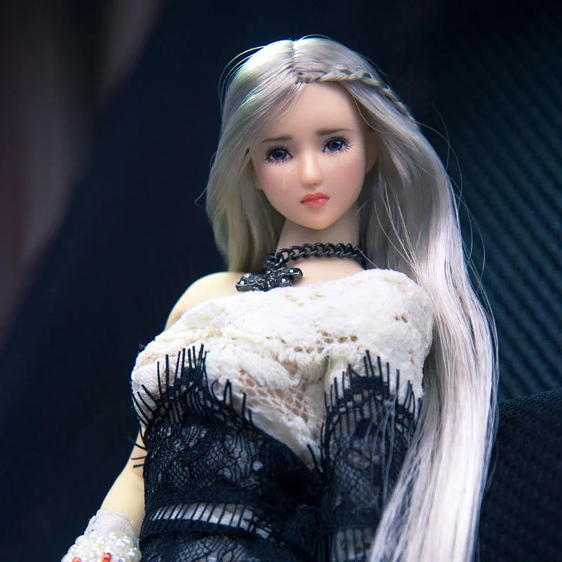 1/6 голова девочки-плача, серебряная оплетка, синие глаза, женская голова солдата, резьба, подходит для 12 дюймов, куклы-фигурки
1/6 голова девочки-плача, серебряная оплетка, синие глаза, женская голова солдата, резьба, подходит для 12 дюймов, куклы-фигурки