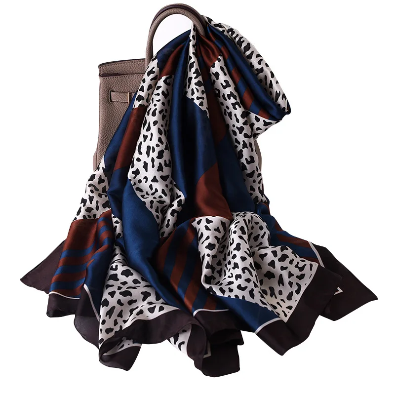 New 2021 Brand Silk Scarves Summer Women Shawls and Wraps Leopard Print Hijabs Scarfs Foulard Femme Pashmina Beach Stoles Luxury
New 2021 Brand Silk Scarves Summer Women Shawls and Wraps Leopard Print Hijabs Scarfs Foulard Femme Pashmina Beach Stoles Luxury