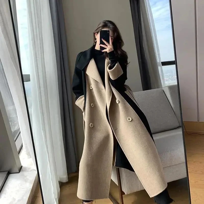 Women Jacket Trendy Fashion All-match Coat Female Autumn Winter 2021 New Temperament Button Mid-length Windbreaker Jacket A497
Women Jacket Trendy Fashion All-match Coat Female Autumn Winter 2021 New Temperament Button Mid-length Windbreaker Jacket A497
