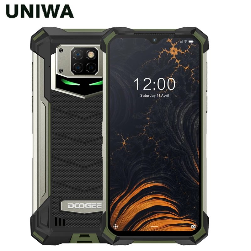 

Android 10 OS DOOGEE S88 Pro IP68/IP69K Rugged Phone Quick Changing 10000mAh BIG Battery Helio P70 Octa Core 6GB RAM 128GB ROM