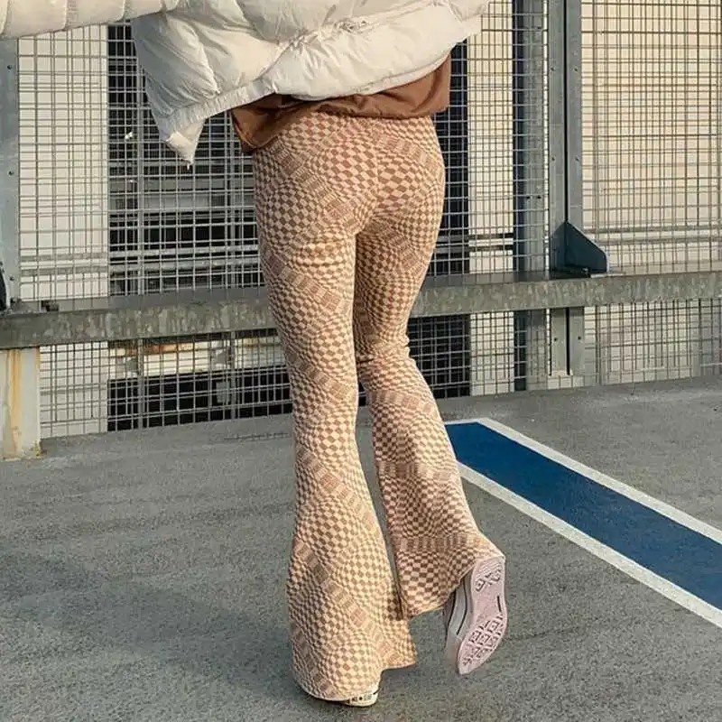 Stylish Plaid Y2K Flare Pants For Women Fashion Summer Vintage High Waist Trousers Female Casual Sweatpant s Streetwear
Stylish Plaid Y2K Flare Pants For Women Fashion Summer Vintage High Waist Trousers Female Casual Sweatpant s Streetwear