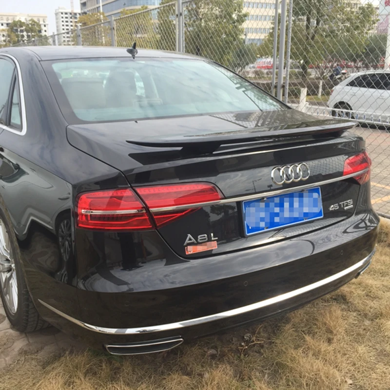 Для Audi A8 автомобильное украшение из АБС-пластика краска цвет задний спойлер