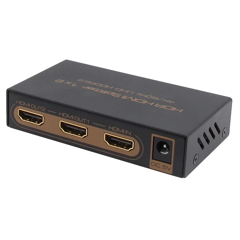 4K x 2K 60Hz HDR HDMI разветвитель 1X2 2 0 коммутатор 1080P 3D HDCP2.2 адаптер для ПК HDTV DVD CCTV PS3 4 EU