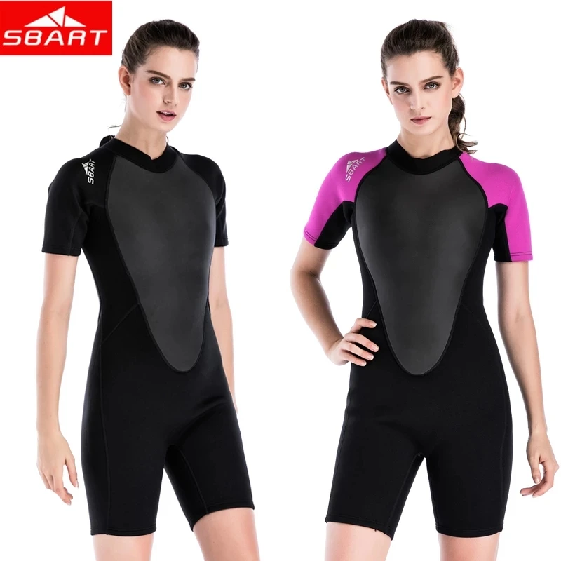 SBART 2MM Neoprene Wetsuits with Padding Women's Swimming Spearfishing Wetsuits One-Piece Short Sleeve Surfing Diving Wetsuit
SBART 2MM Neoprene Wetsuits with Padding Women's Swimming Spearfishing Wetsuits One-Piece Short Sleeve Surfing Diving Wetsuit