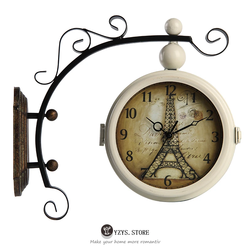 American Double Wall Clock Living Room European Retro Clock Decorative Clocks Creative Personality Art Fashion Wall Watches 5w33
American Double Wall Clock Living Room European Retro Clock Decorative Clocks Creative Personality Art Fashion Wall Watches 5w33