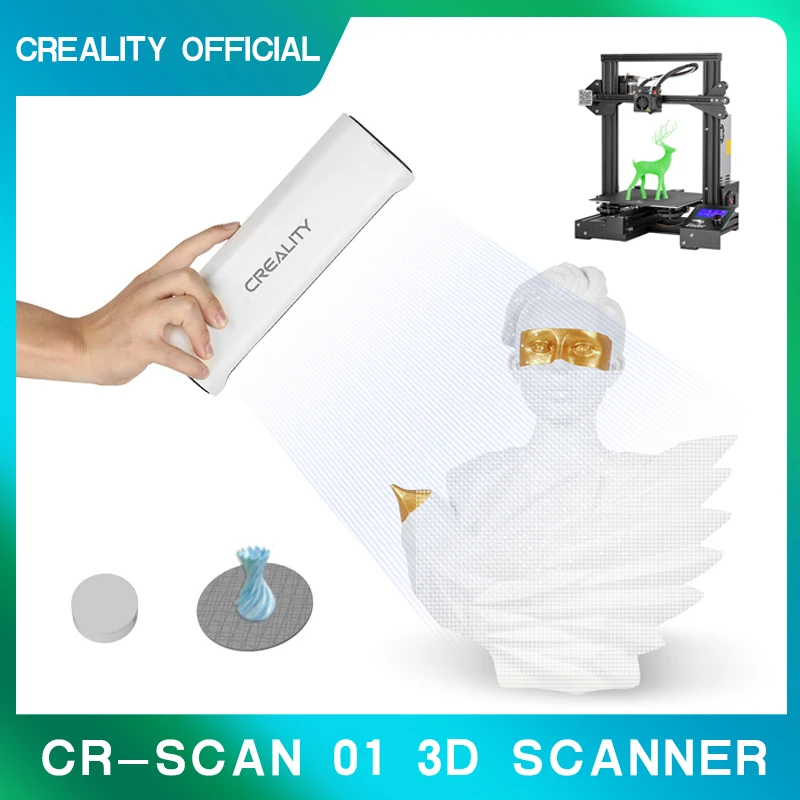 CREALITY 3D Scanner CR-Scan 01 High Precision Automatic Matching Combo Industrial Kit Support OBJ/STL Output 3D Printer Parts
CREALITY 3D Scanner CR-Scan 01 High Precision Automatic Matching Combo Industrial Kit Support OBJ/STL Output 3D Printer Parts