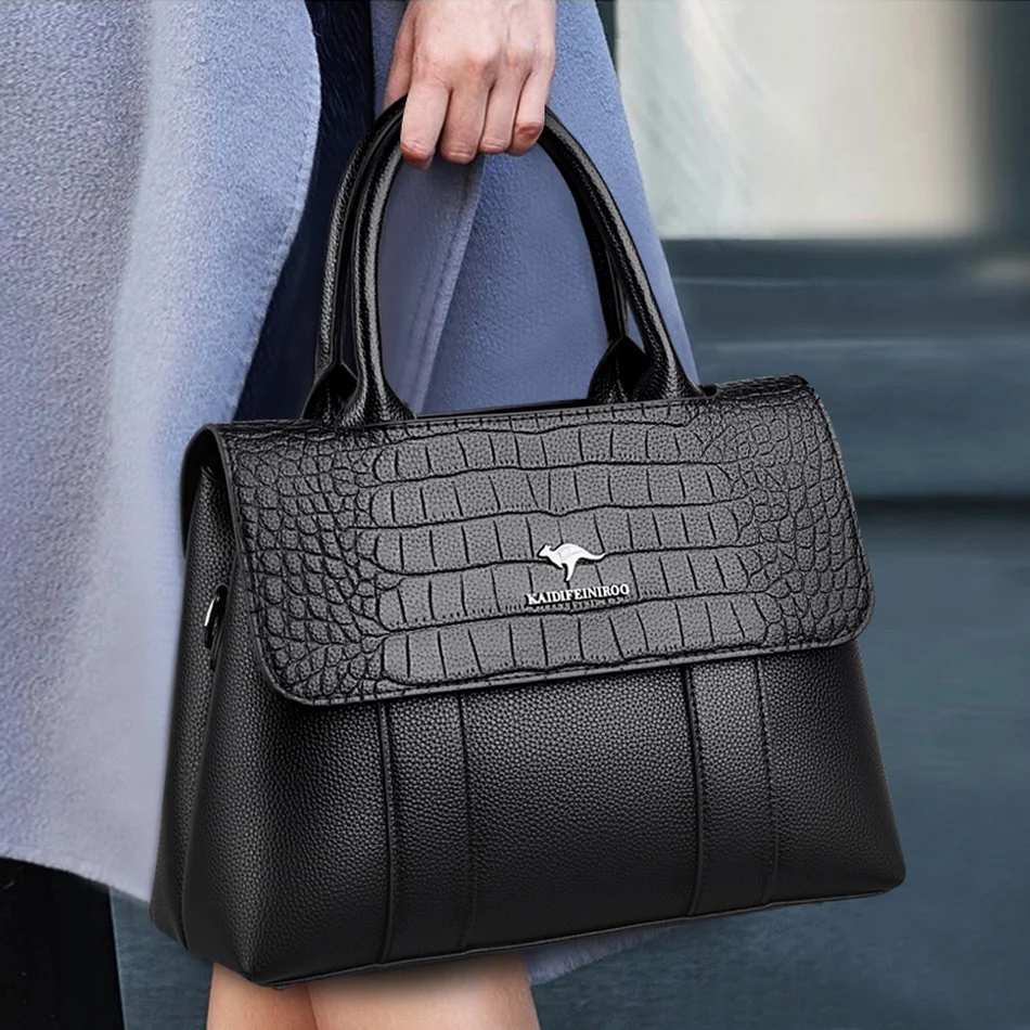 Crocodile Pattern Handbags and Purses Luxury Design Soft High Quality Leather Shoulder Bag Ladies Crossbody Messenger Tote Bag
Crocodile Pattern Handbags and Purses Luxury Design Soft High Quality Leather Shoulder Bag Ladies Crossbody Messenger Tote Bag