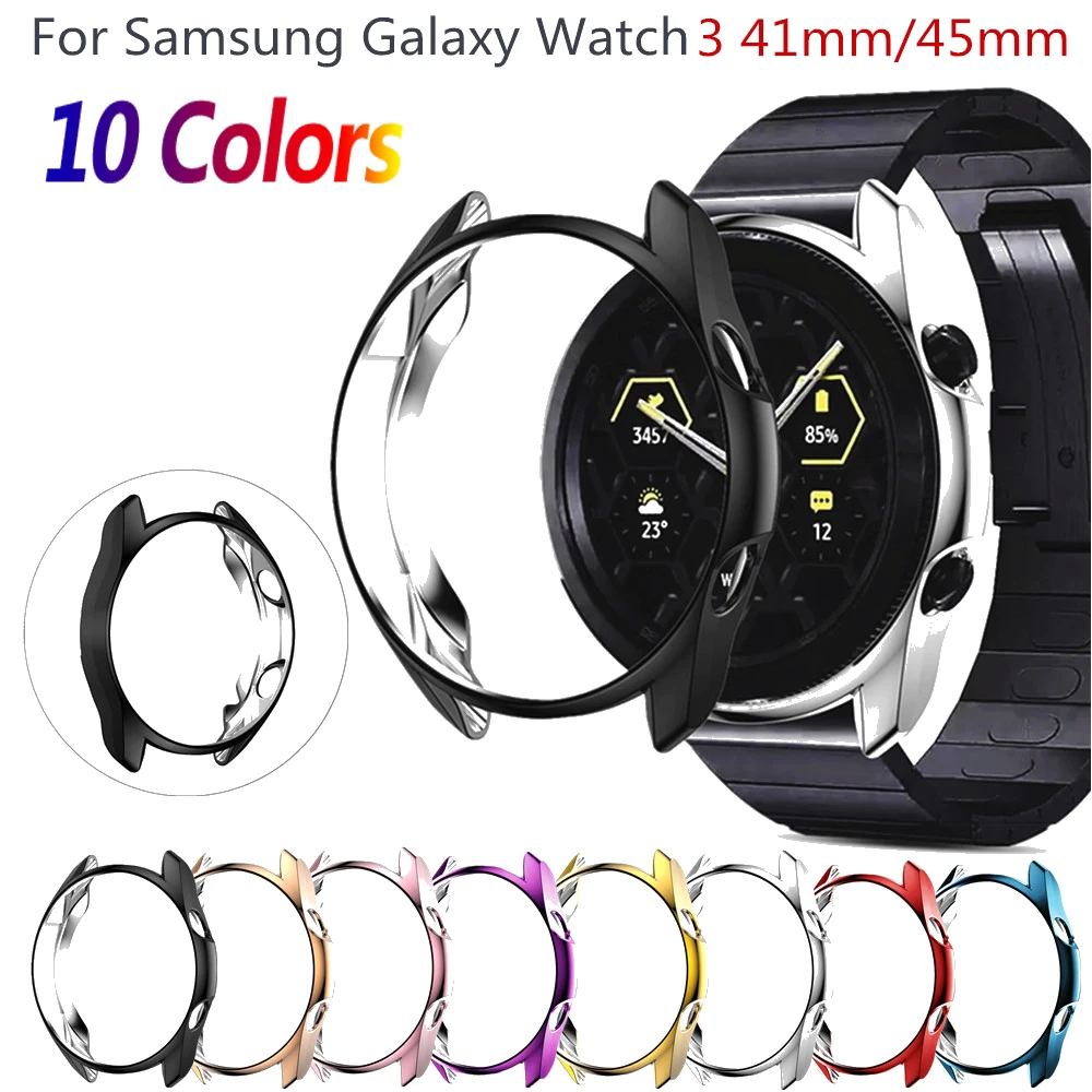 

Новый ультратонкий гибкий чехол для часов Samsung Galaxy Watch 3 45 мм 41 мм, Мягкий защитный чехол из ТПУ, противоударный бампер с защитой от царапин