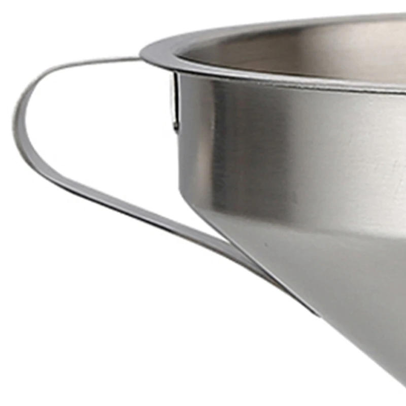 Stainless Steel Funnel Kitchen Oil Liquid Funnel Metal Funnel with Detachable Filter Wide Mouth Funnel
Stainless Steel Funnel Kitchen Oil Liquid Funnel Metal Funnel with Detachable Filter Wide Mouth Funnel