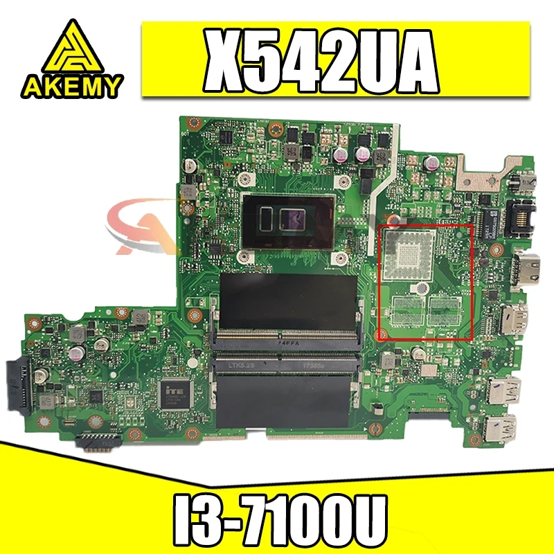 AKemy X542UA Материнская плата ноутбука I3-7100U GM для Asus X542U X542UR X542UQ X542UN X542URR X542UA материнская плата
AKemy X542UA Материнская плата ноутбука I3-7100U GM для Asus X542U X542UR X542UQ X542UN X542URR X542UA материнская плата