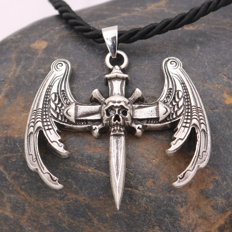 Portable Viking Legend Odin Metal Necklace Skull Pendant European and American Popular Accessories Outdoor Self defense Chain
Portable Viking Legend Odin Metal Necklace Skull Pendant European and American Popular Accessories Outdoor Self defense Chain