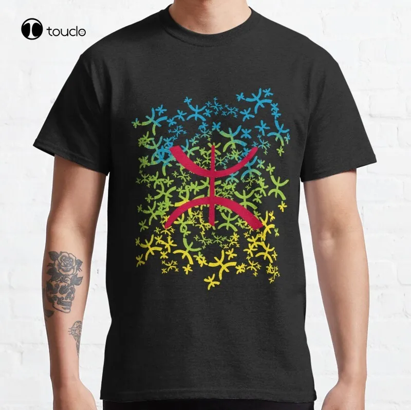 Drapeau Amazigh Avec Yaz Motifs Fier D'Etre Amazigh Classic T-Shirt Cotton Tee Shirt Unisex
Drapeau Amazigh Avec Yaz Motifs Fier D'Etre Amazigh Classic T-Shirt Cotton Tee Shirt Unisex