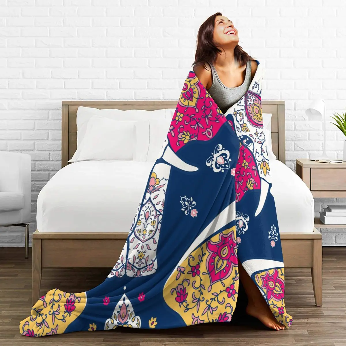 Soft Warm Flannel Blanket Geometric Circle Mandala Elephant Travel Portable Winter Throw Thin Bed Sofa Blanket
Soft Warm Flannel Blanket Geometric Circle Mandala Elephant Travel Portable Winter Throw Thin Bed Sofa Blanket