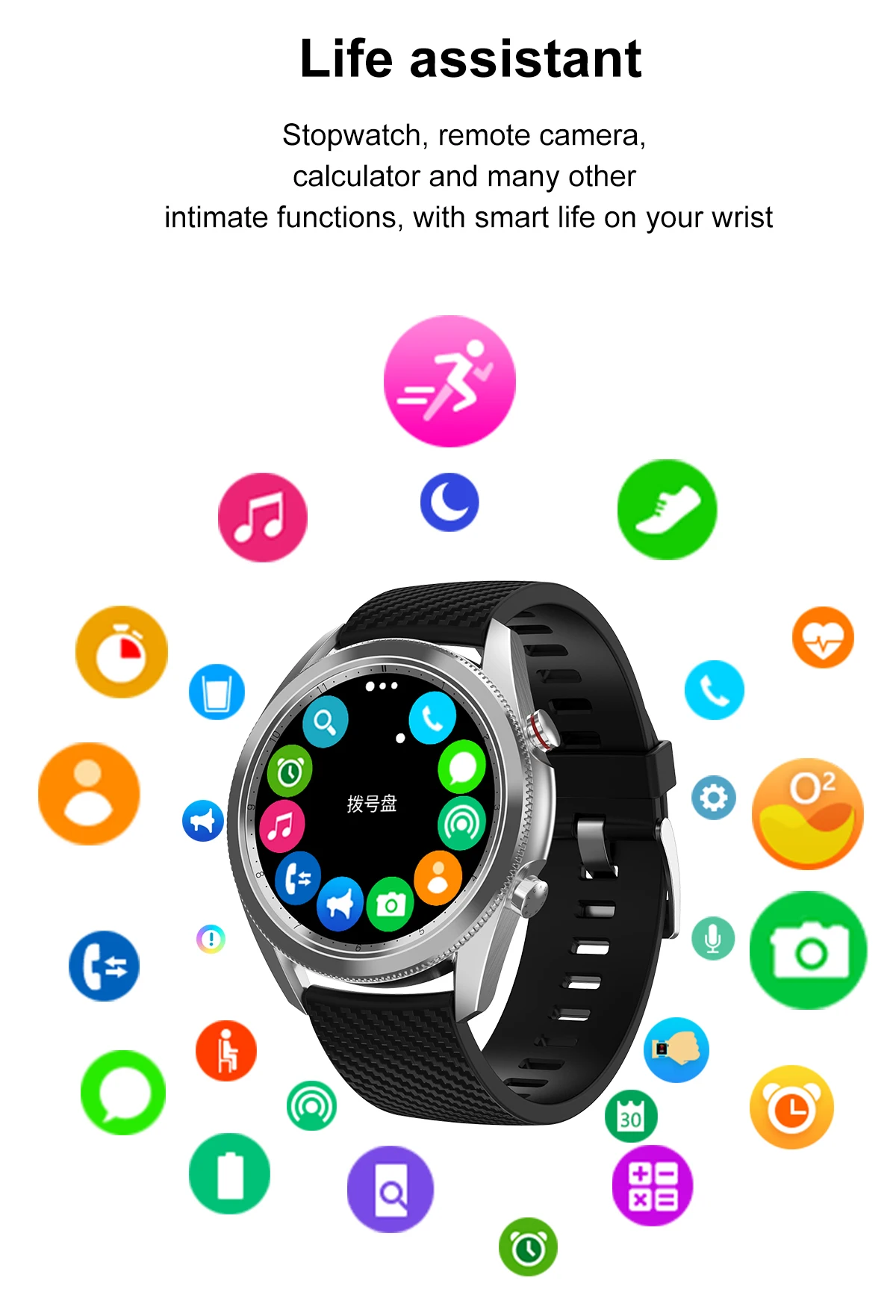 Смарт-часы IP67 водонепроницаемый Blutooth Calll ЭКГ пульсометр мужские и женские Smartwatch