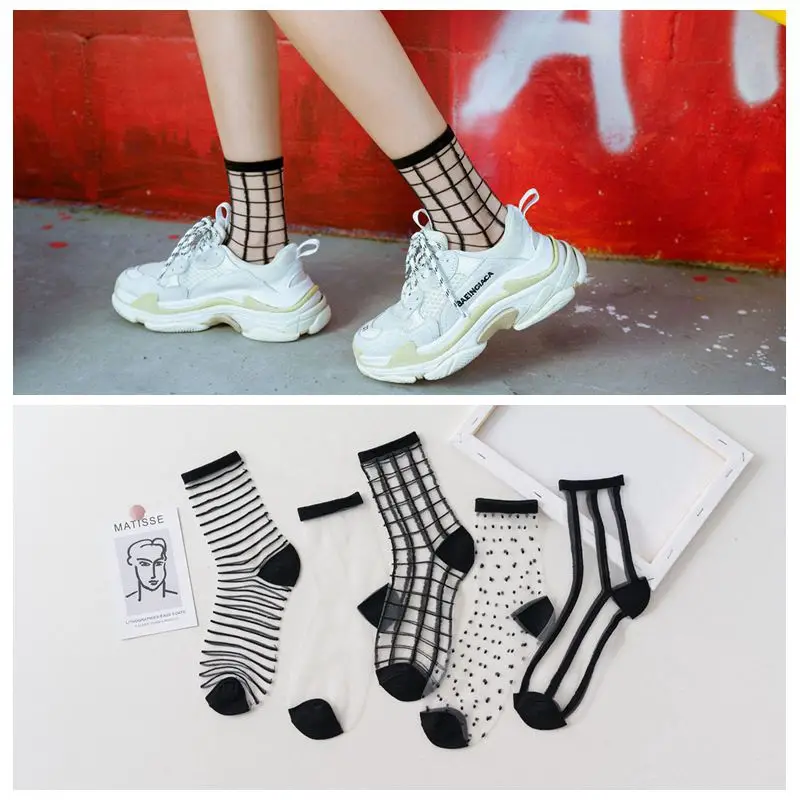 Polka Dot Striped Sheer Fashion Socks Women Best Girl Mesh Black White Sheer Tulle Lace Dress Socks Target Cute Crew Elite Socks
Polka Dot Striped Sheer Fashion Socks Women Best Girl Mesh Black White Sheer Tulle Lace Dress Socks Target Cute Crew Elite Socks