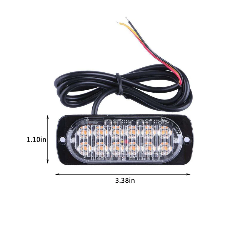 Car LED Emergency Strobe Warning Light Bar 12 Leds 36W Side Warning Light Flashing Super Bright Caution Lamp Car Accessories
Car LED Emergency Strobe Warning Light Bar 12 Leds 36W Side Warning Light Flashing Super Bright Caution Lamp Car Accessories