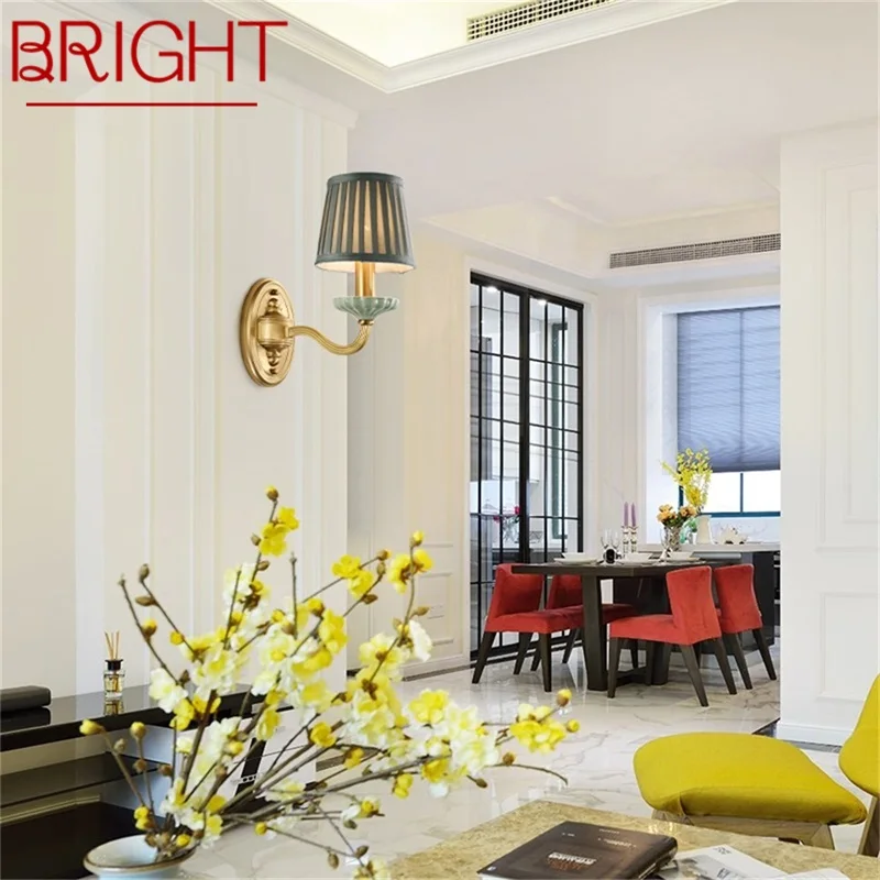 BRIGHT Brass Wall Sconce Lamp Modern Luxury Ceramic LED Light Design For Home Bedroom Parlor Balcony
BRIGHT Brass Wall Sconce Lamp Modern Luxury Ceramic LED Light Design For Home Bedroom Parlor Balcony