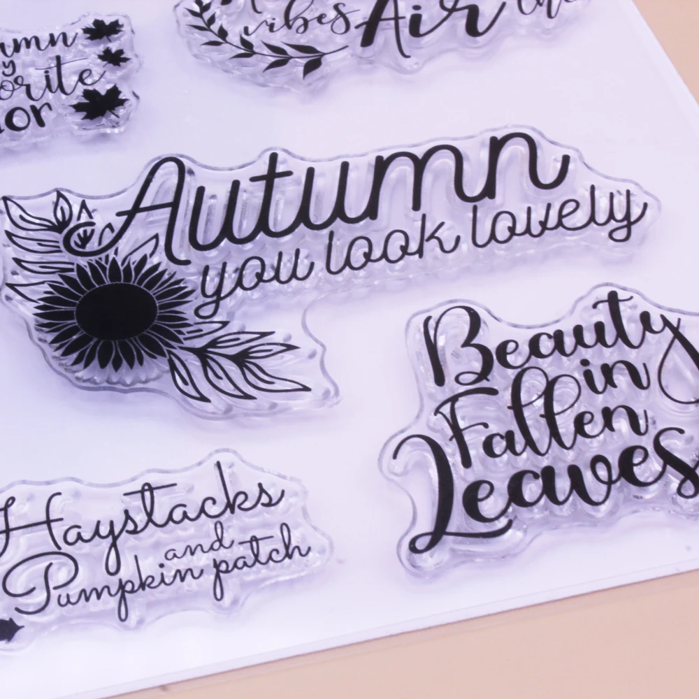 CLEAR STAMPS Autumn Fall Leaves Scrapbooking Handmade Card Album Paper Craft Rubber Transparent Silicone Stamp
CLEAR STAMPS Autumn Fall Leaves Scrapbooking Handmade Card Album Paper Craft Rubber Transparent Silicone Stamp