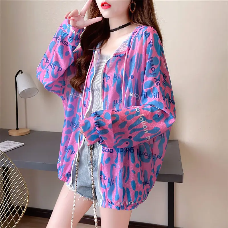 Women's Hoodies Fashion Printing Long Sleeves Zipper Loose Casual Sun-protective Thin Coat Wholesale 2021 New Female Clothes
Women's Hoodies Fashion Printing Long Sleeves Zipper Loose Casual Sun-protective Thin Coat Wholesale 2021 New Female Clothes