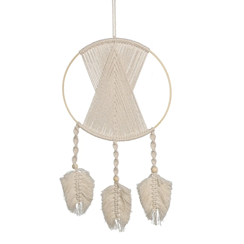 Macrame Wall Hanging Leaves Tapestry Boho Woven Cotton Dream Catcher Pendant Home Art Decoration
Macrame Wall Hanging Leaves Tapestry Boho Woven Cotton Dream Catcher Pendant Home Art Decoration