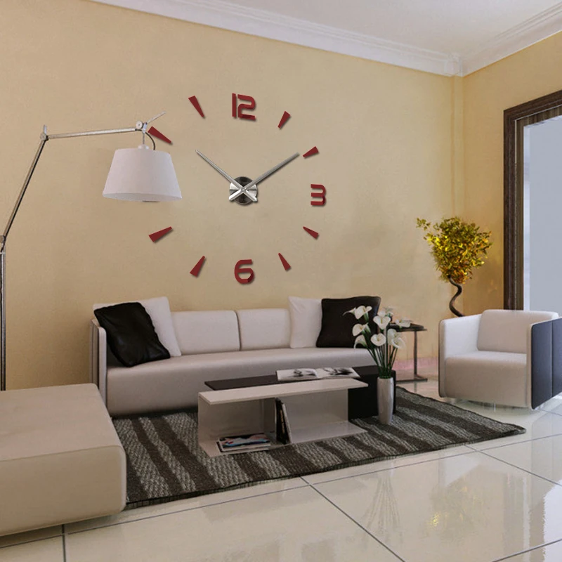 Brief Fashion Wall Clock For Living Room Design Acrylic Mirror Clocks Europe Diy 3d Stickers Large Decorative Quartz Watch
Brief Fashion Wall Clock For Living Room Design Acrylic Mirror Clocks Europe Diy 3d Stickers Large Decorative Quartz Watch