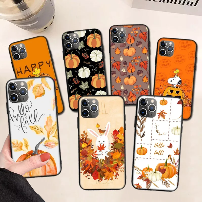 Pumpkin Happy Fall Autumn Black Phone Case For Apple iPhone 11 Pro Max 13 12 Mini X XS XR 7 Plus 6 6S 8 SE 5S Pattern Casing Cov
Pumpkin Happy Fall Autumn Black Phone Case For Apple iPhone 11 Pro Max 13 12 Mini X XS XR 7 Plus 6 6S 8 SE 5S Pattern Casing Cov