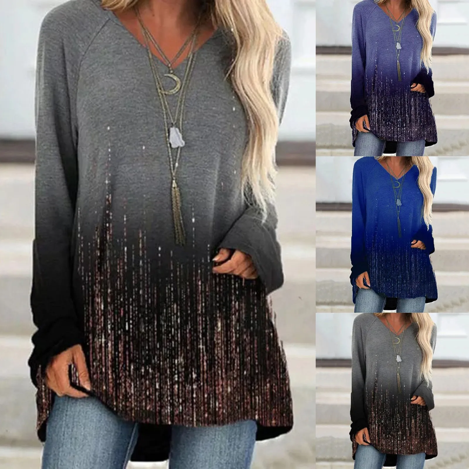 2021 Women Fashion Plus Size Long Sleeve Printed O-Neck Tops Tee T-Shirt Blouse New Long Sleeve Tee T-Shirt
2021 Women Fashion Plus Size Long Sleeve Printed O-Neck Tops Tee T-Shirt Blouse New Long Sleeve Tee T-Shirt