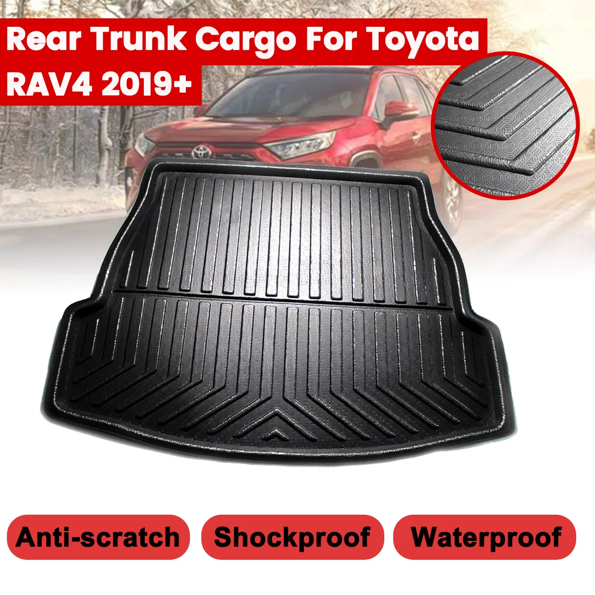 Floor Carpet Mud Protector Replacement Car Accessories Car Rear Trunk Boot Liner Cargo Mat For Toyota RAV4 2019+ Luggage Tray
Floor Carpet Mud Protector Replacement Car Accessories Car Rear Trunk Boot Liner Cargo Mat For Toyota RAV4 2019+ Luggage Tray