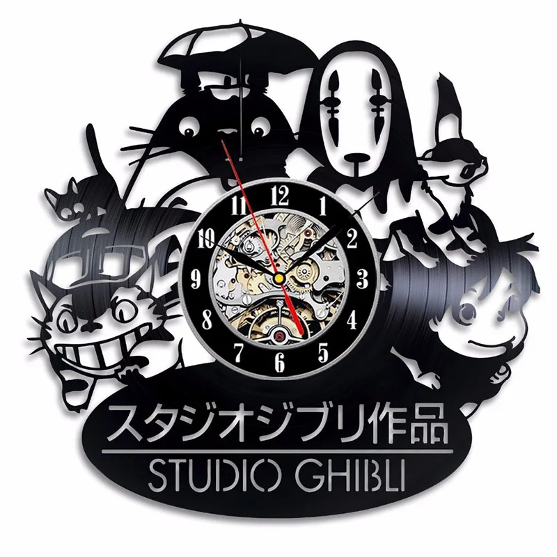 7 Different Colors Change My Neighbor Totoro Studio Vinyl Record LED Wall Clock with Ghibli Hanging Clock Wall Watch Home Decor
7 Different Colors Change My Neighbor Totoro Studio Vinyl Record LED Wall Clock with Ghibli Hanging Clock Wall Watch Home Decor