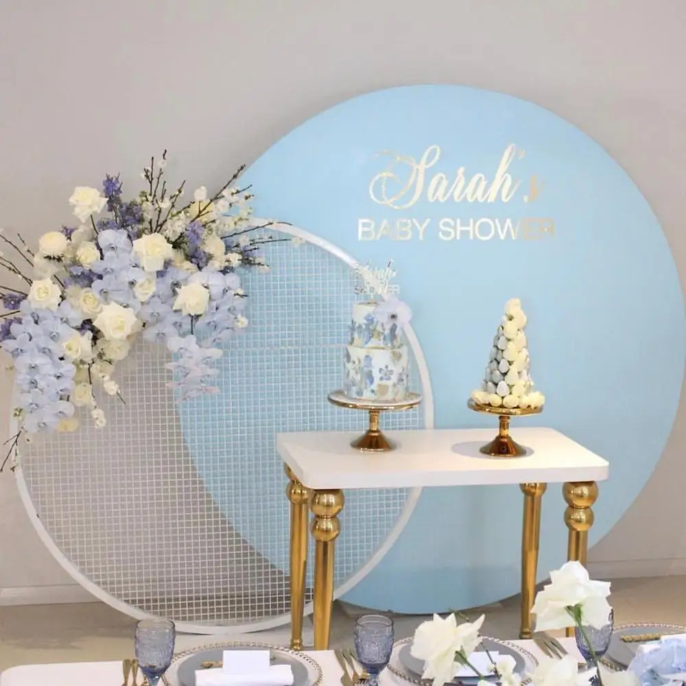 Allenjoy несколько сплошных цветов Круглый фон Обложка День рождения baby shower Свадьба