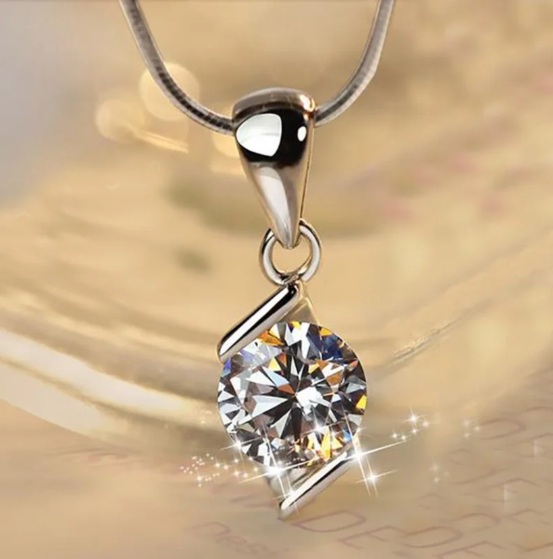 New Korean Women White AAA Zircon Pendant Necklace Fashion Silver Color Clavicle Chain Pendants For Female Jewelry Accessories
New Korean Women White AAA Zircon Pendant Necklace Fashion Silver Color Clavicle Chain Pendants For Female Jewelry Accessories