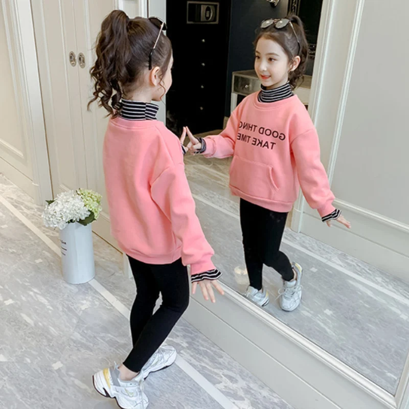 Girls' Hoodies Sweatshirts Kids Outwear 2021 Pink Velvet Thicken Warm Winter Autumn Cotton Fleece Outdoor Children's Clothing
Girls' Hoodies Sweatshirts Kids Outwear 2021 Pink Velvet Thicken Warm Winter Autumn Cotton Fleece Outdoor Children's Clothing