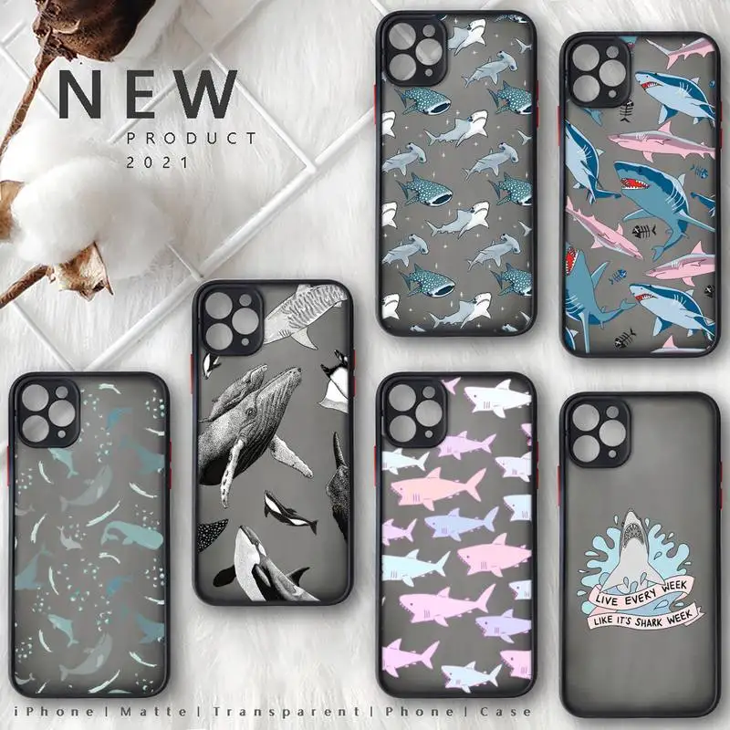 shark Phone Case black matte transparent For iPhone 7 8 x xs xr 11 12 pro plus mini max Clear Funda
shark Phone Case black matte transparent For iPhone 7 8 x xs xr 11 12 pro plus mini max Clear Funda