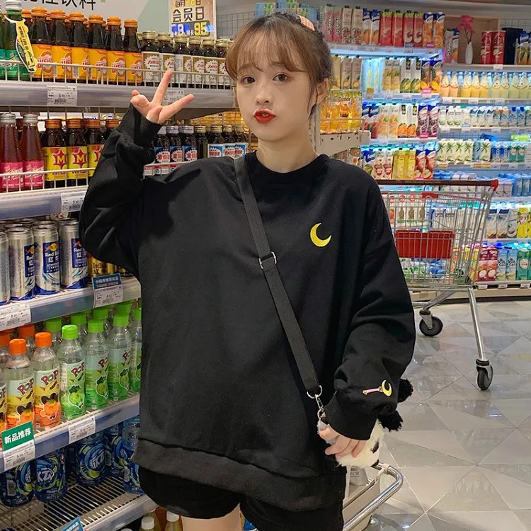 Autumn Women Sailor Moon Hoodies Harajuku Kawaii Kpop Cotton Sweatshirt Embroidery Casual Streetwear Tops Oversized sudaderas
Autumn Women Sailor Moon Hoodies Harajuku Kawaii Kpop Cotton Sweatshirt Embroidery Casual Streetwear Tops Oversized sudaderas