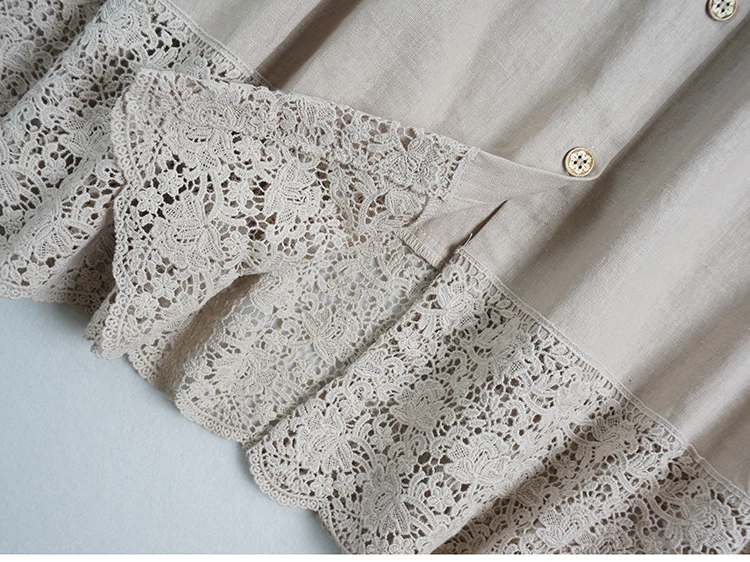 Japan Style Cotton linen Solid Color Embroidery Big Hem Skirt Literature Mid-length Elastic Waist Skirt
Japan Style Cotton linen Solid Color Embroidery Big Hem Skirt Literature Mid-length Elastic Waist Skirt