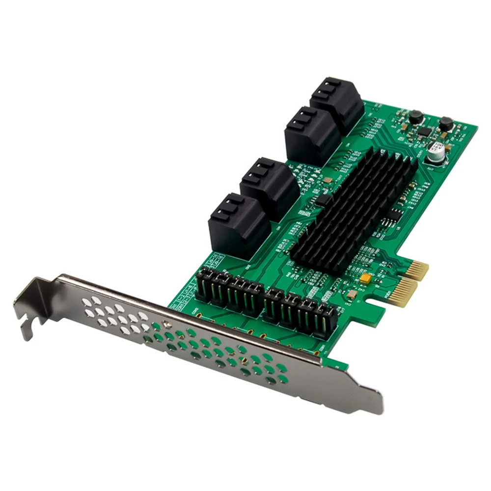 Адаптер для контроллера, 8-портовый PCI-E2.0 X1 в SATA3.0, PCI SATA III express, карта расширения для ПК и ноутбуков
Адаптер для контроллера, 8-портовый PCI-E2.0 X1 в SATA3.0, PCI SATA III express, карта расширения для ПК и ноутбуков