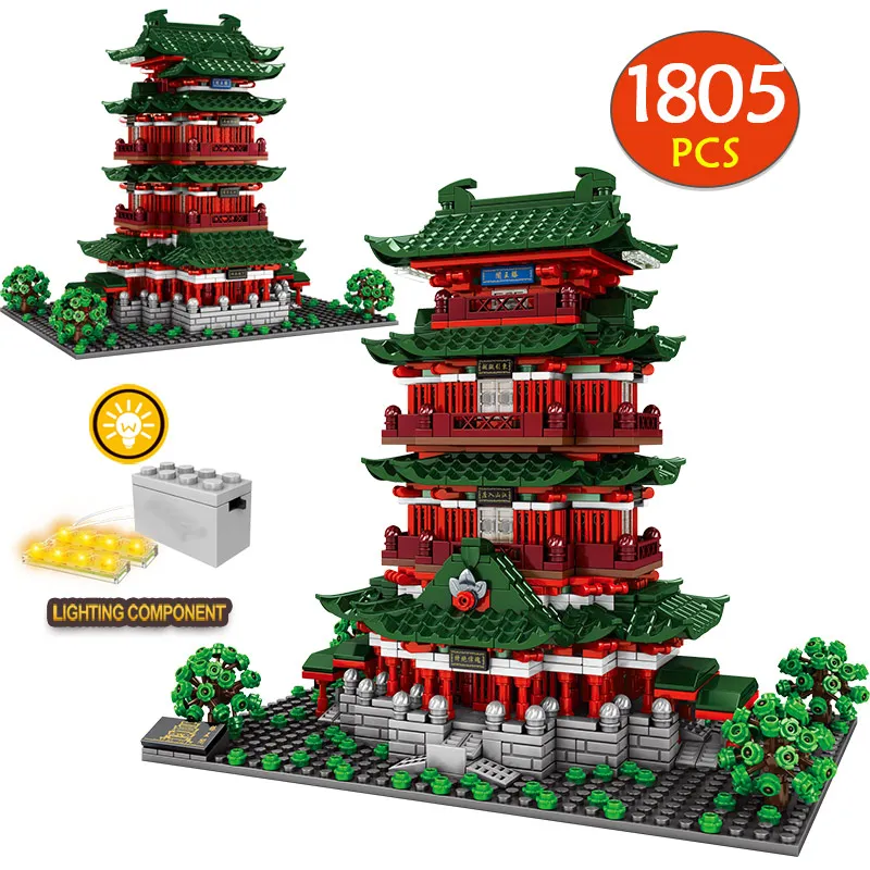 City Street View Famous Architecture Model Building Blocks DIY Yellow Crane Tower House Bricks Toys For Children Gifts
City Street View Famous Architecture Model Building Blocks DIY Yellow Crane Tower House Bricks Toys For Children Gifts