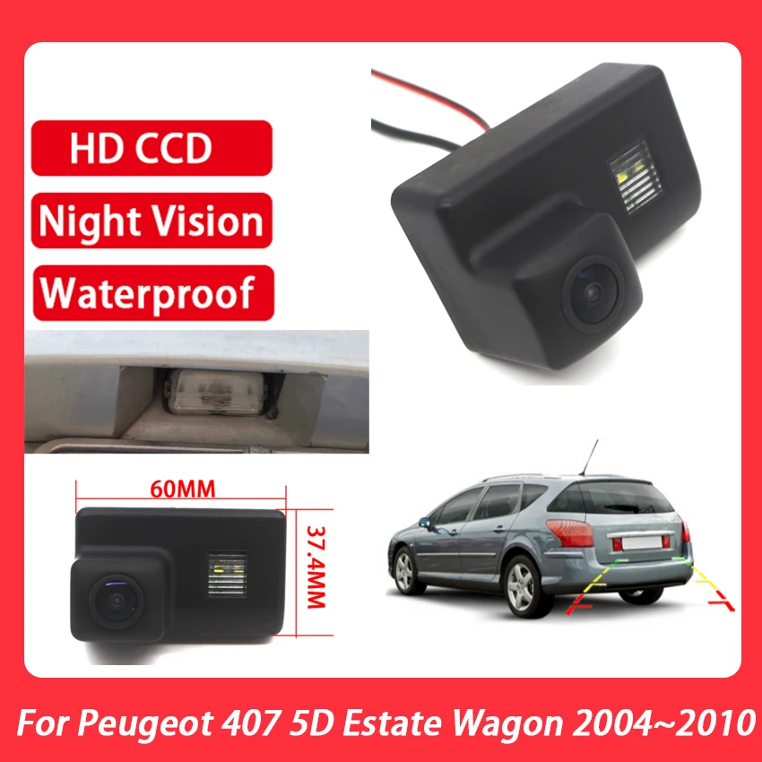 CCD HD Car RearView Reverse Camera Backup Parking Assistance HD Camera Waterproof IP68 For Peugeot 407 5D Estate Wagon 2004~2010
CCD HD Car RearView Reverse Camera Backup Parking Assistance HD Camera Waterproof IP68 For Peugeot 407 5D Estate Wagon 2004~2010