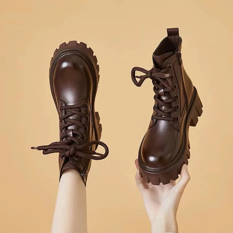 Женские ботинки с круглым носком, сапоги до середины икры, на резиновой подошве, В Стиле Лолита, Осень-зима 2021 
Женские ботинки с круглым носком, сапоги до середины икры, на резиновой подошве, В Стиле Лолита, Осень-зима 2021