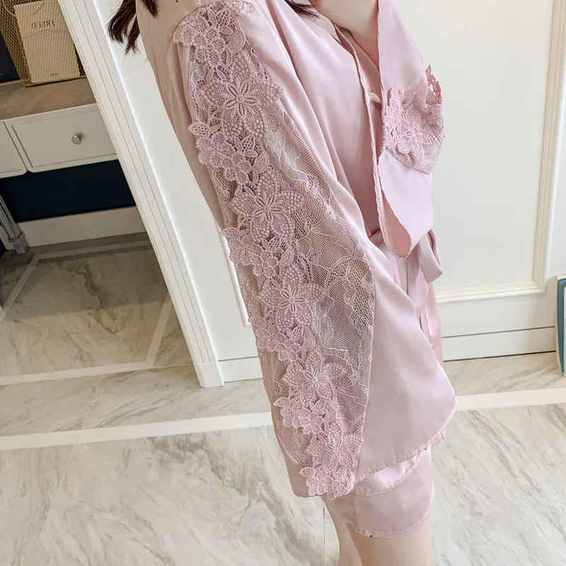 Summer Bride Wedding Robe Satin Sleepwear Women Nightgown Sexy Nightdress Lady Kimono Bathrobe Gown Negligee
Summer Bride Wedding Robe Satin Sleepwear Women Nightgown Sexy Nightdress Lady Kimono Bathrobe Gown Negligee