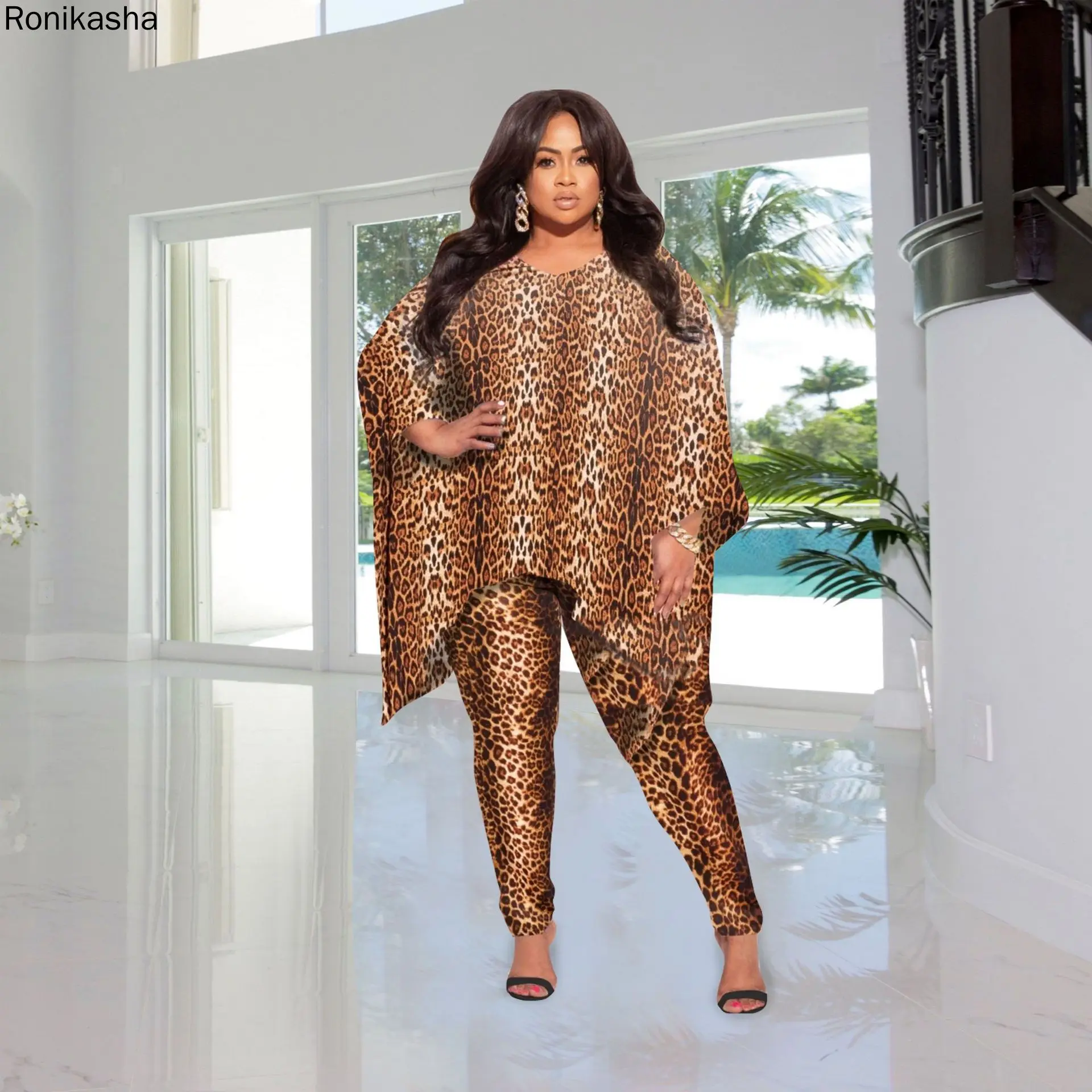 Ronikasha Women Plus Size Tracksuit Tie Dye Full Batwing Sleeve O-neck Loose Tops Skinny Pants Two 2 Piece Set Fashion Outfit
Ronikasha Women Plus Size Tracksuit Tie Dye Full Batwing Sleeve O-neck Loose Tops Skinny Pants Two 2 Piece Set Fashion Outfit