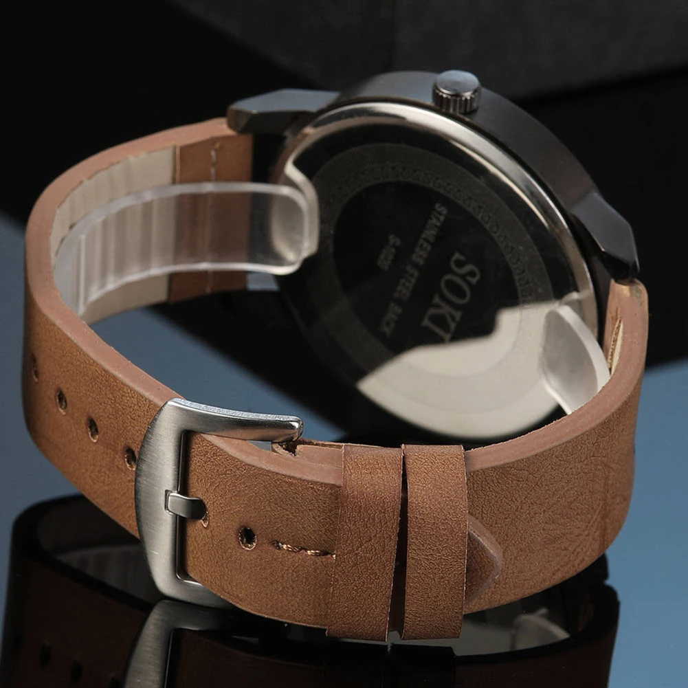 2019 Fashion Simple Casual Men Faux Leather Strap Round Dial Analog Quartz Wristwatch Business Gift relogio mas-culino
2019 Fashion Simple Casual Men Faux Leather Strap Round Dial Analog Quartz Wristwatch Business Gift relogio mas-culino