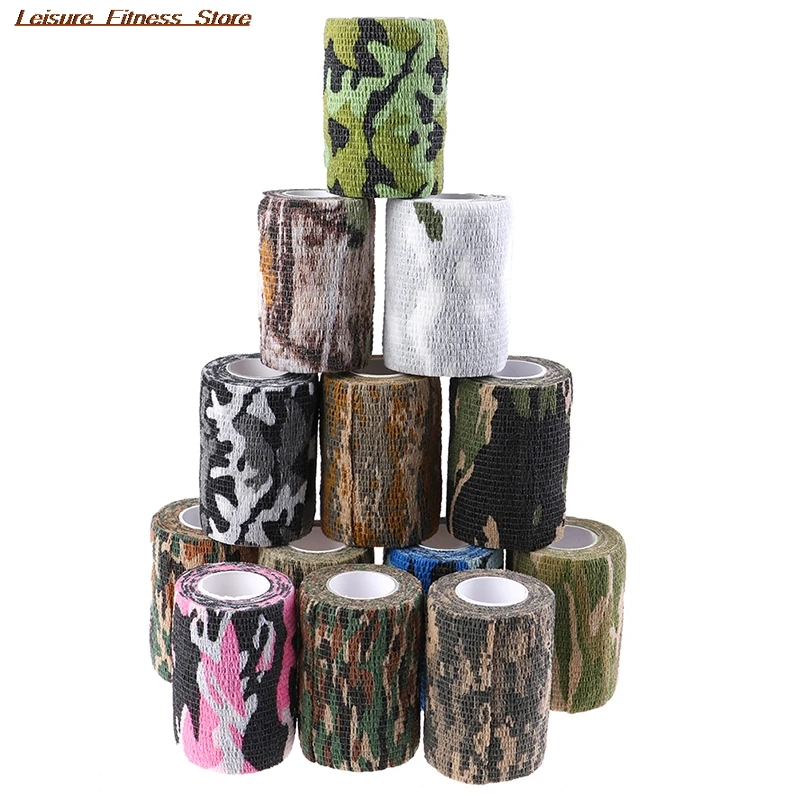 Outdoor First Aid Tool Camouflage Sports Elastoplast Self Adhesive Bandage Muscle Tape Self Adherent Cohesive Wrap Bandages
Outdoor First Aid Tool Camouflage Sports Elastoplast Self Adhesive Bandage Muscle Tape Self Adherent Cohesive Wrap Bandages