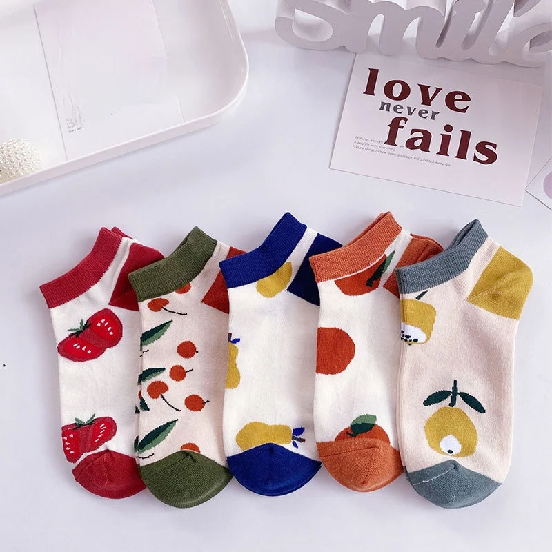 Socks Female Short Shallow Mouth Trend Cute Japanese Summer Thin Fruit Strawberry Pear Cherry Low Help Student Retro Boat Socks
Socks Female Short Shallow Mouth Trend Cute Japanese Summer Thin Fruit Strawberry Pear Cherry Low Help Student Retro Boat Socks