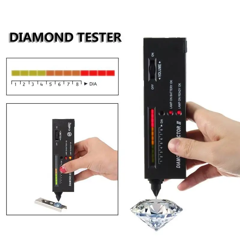 V2 Portable Professional Diamonds Tester Pen LED Indicator High Accuracy Gemstone Gem Selector Jewelry Watcher Tool Test Tool
V2 Portable Professional Diamonds Tester Pen LED Indicator High Accuracy Gemstone Gem Selector Jewelry Watcher Tool Test Tool